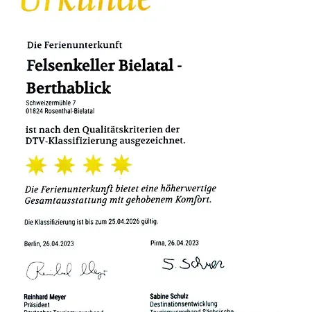 Felsenkeller Bielatal *